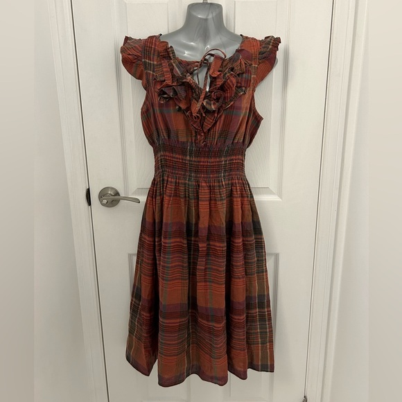 Ralph Lauren Dresses & Skirts - Ralph Lauren Co. Plaid, Ruffle Summer Dress, Sz 10
